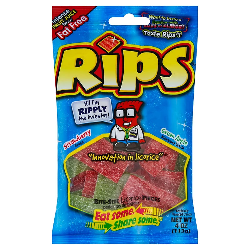 RIPS Strawberry and Green Apple Bites 113g
