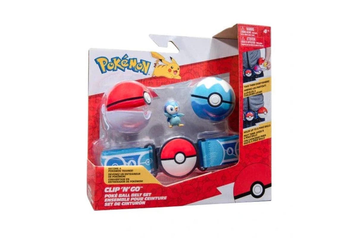 Pokemon Clip 'N' Go poke ball belt set piplup
