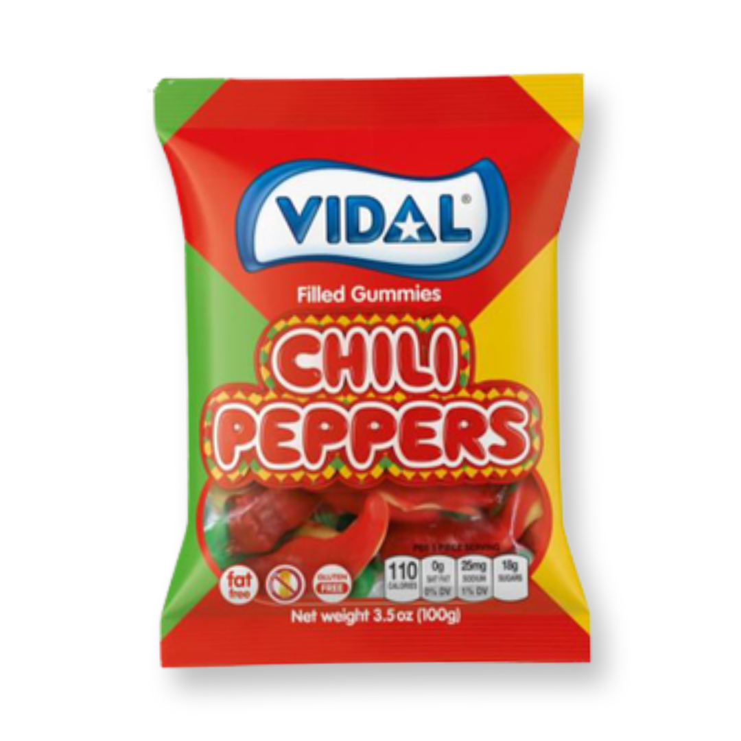 VIDAL CHILI PEPPERS FILLED GUMMIES 100G