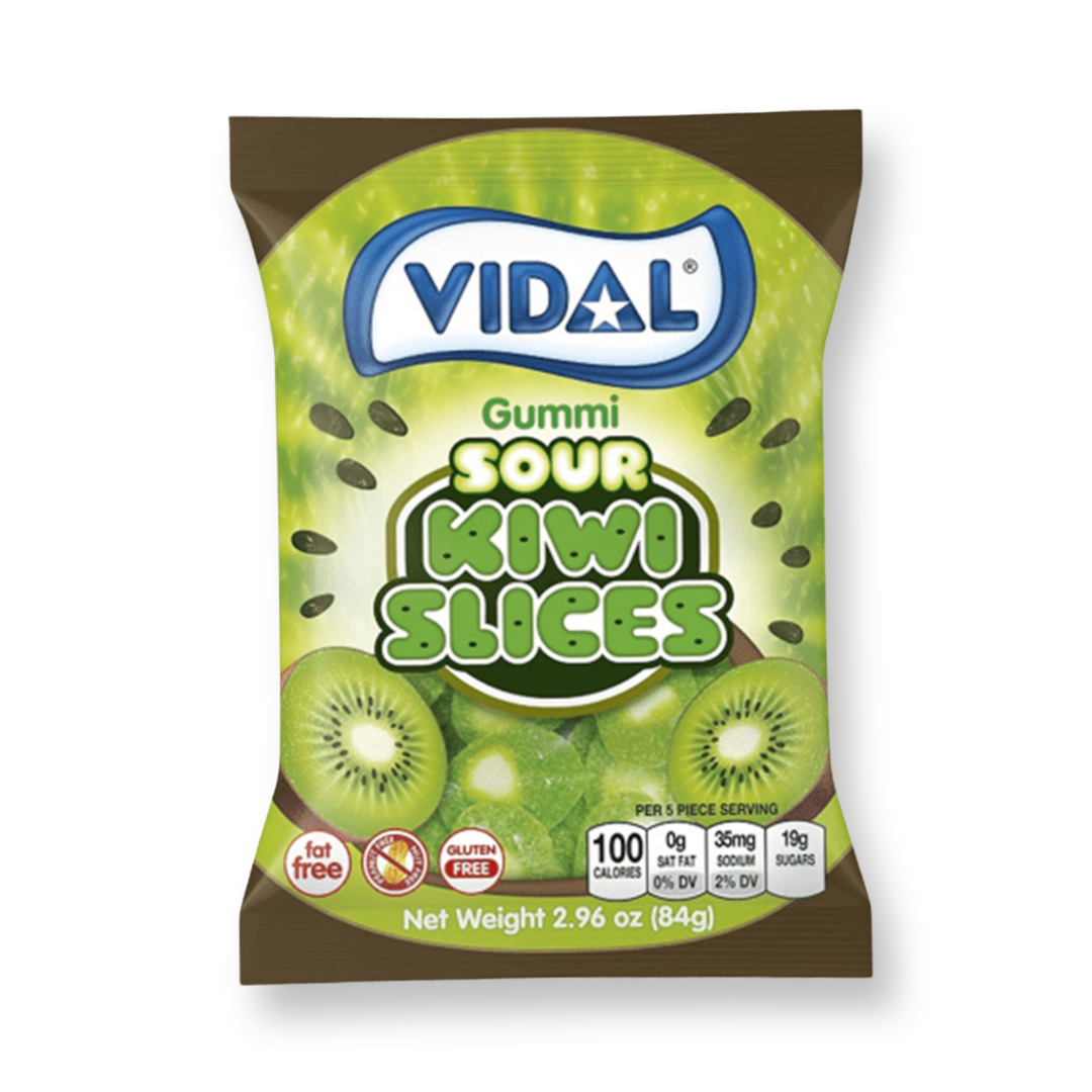 VIDAL SOUR KIWI SLICES GUMMI 84G