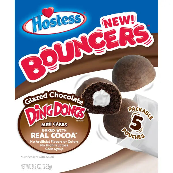 Hostess Bouncers Glazed Chocolate Ding Dongs 47g