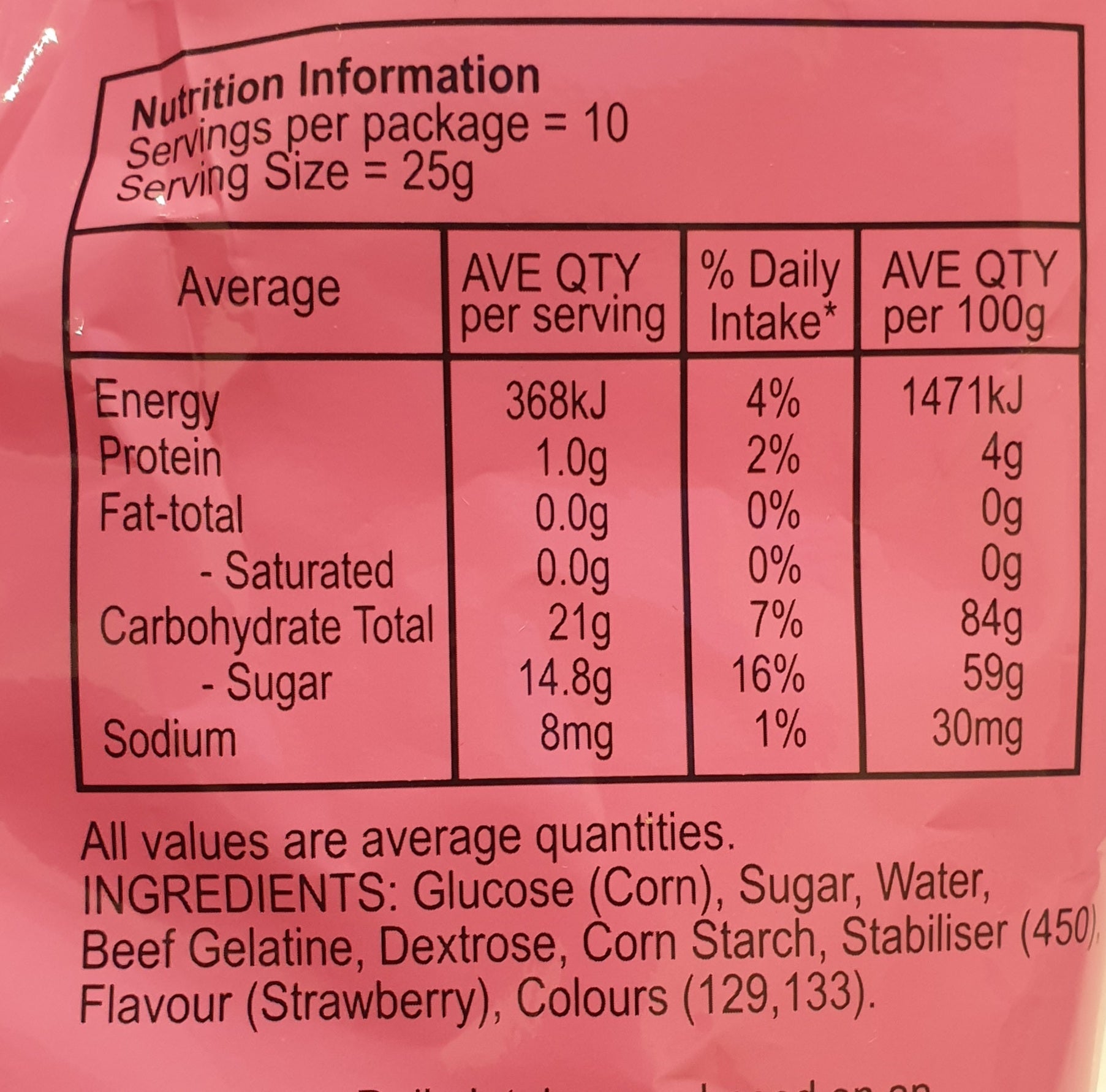 CANDINAVIA Marshmallow Hearts Strawberry Flavour 250g