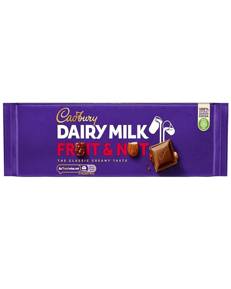 Cadbury Dairy Fruit & Nut Chocolate Bar 95g