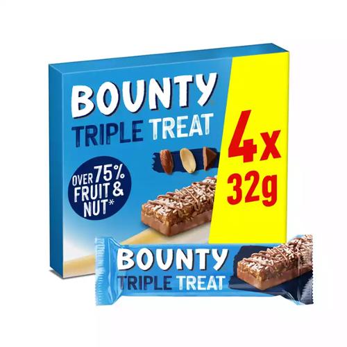 Bounty Tripple Treat Bars 4x32g