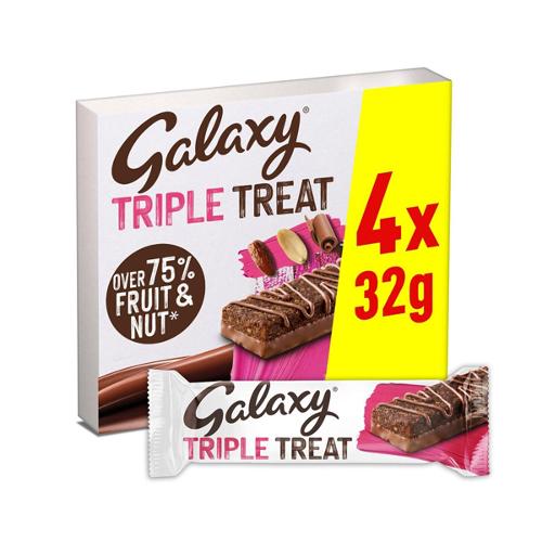 Galaxy Tripple Treat Bars 4x32g