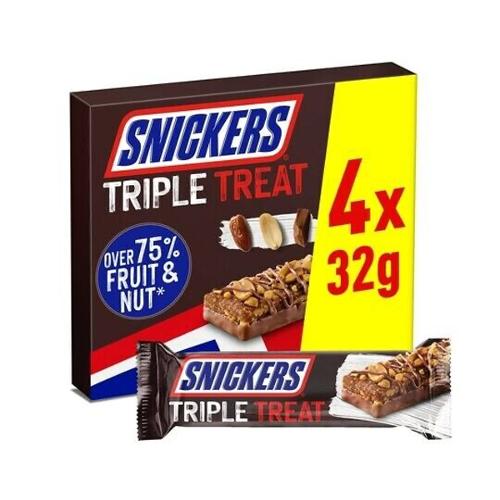 Snickers Tripple Treat Bars 4x32g