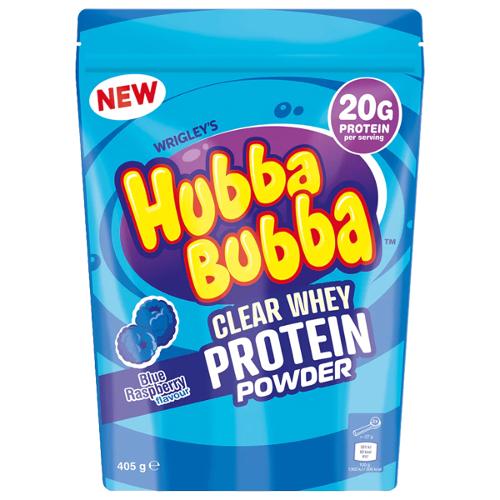 Hubba Bubba Blue Raspberry Clear Whey Protein Powder 405g