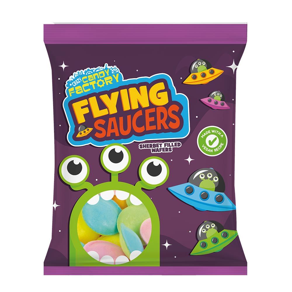CRAZY CANDY FACTORY FLYING SAUCERS 35g