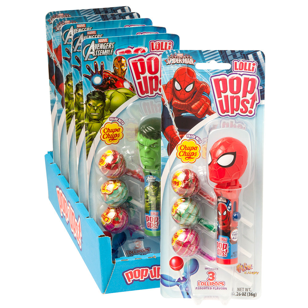 MARVEL Pop Up Lollipops 36g
