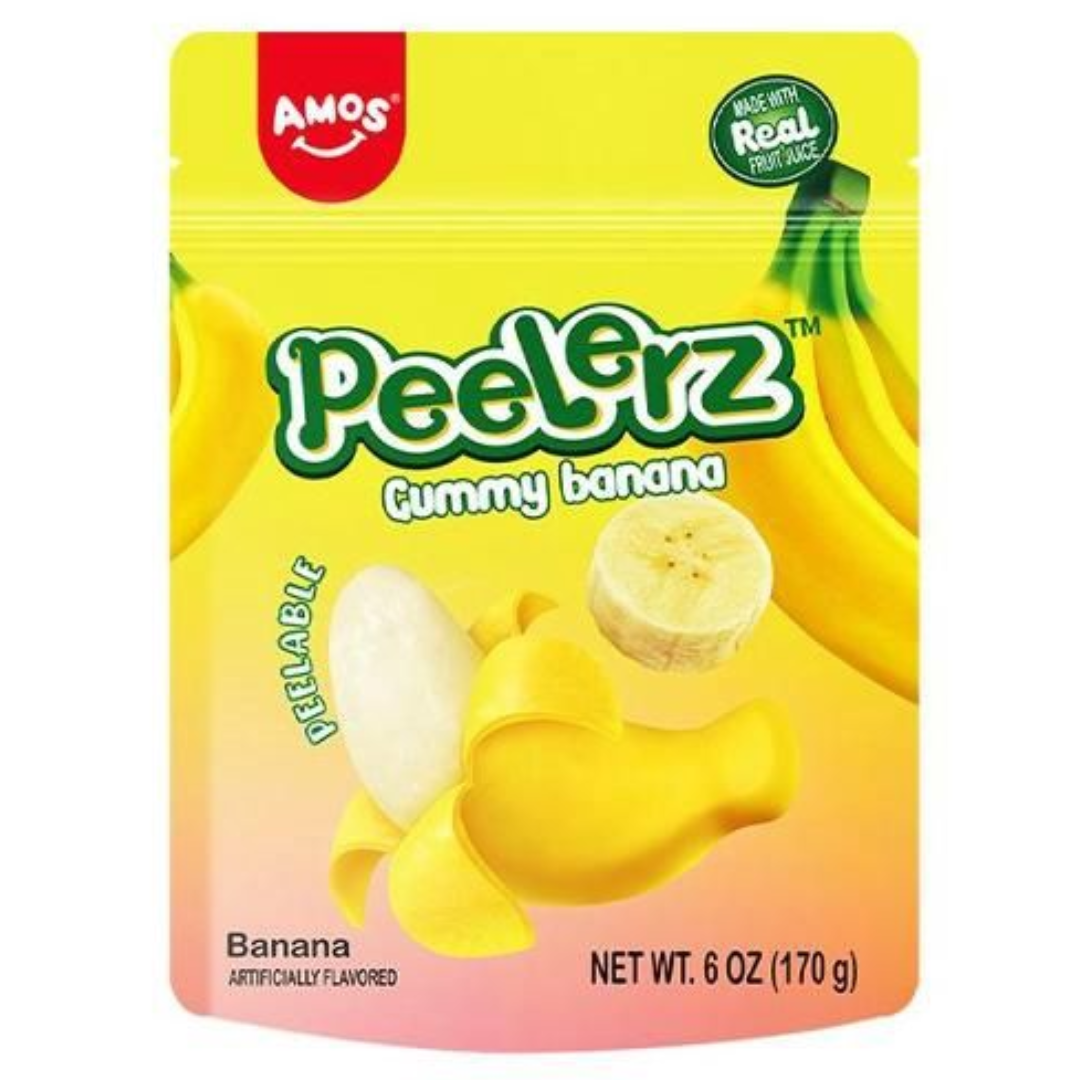 Amos Peelerz Banana Gummy Candy 150g