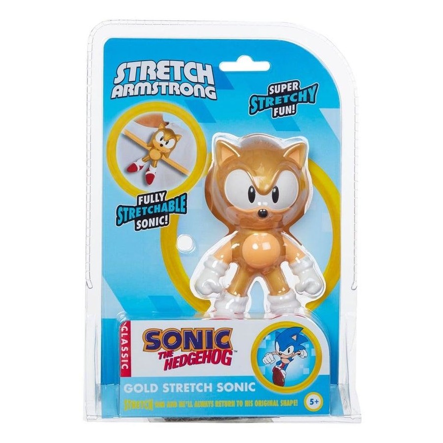 Stretch Armstrong golden sonic the hedgehog