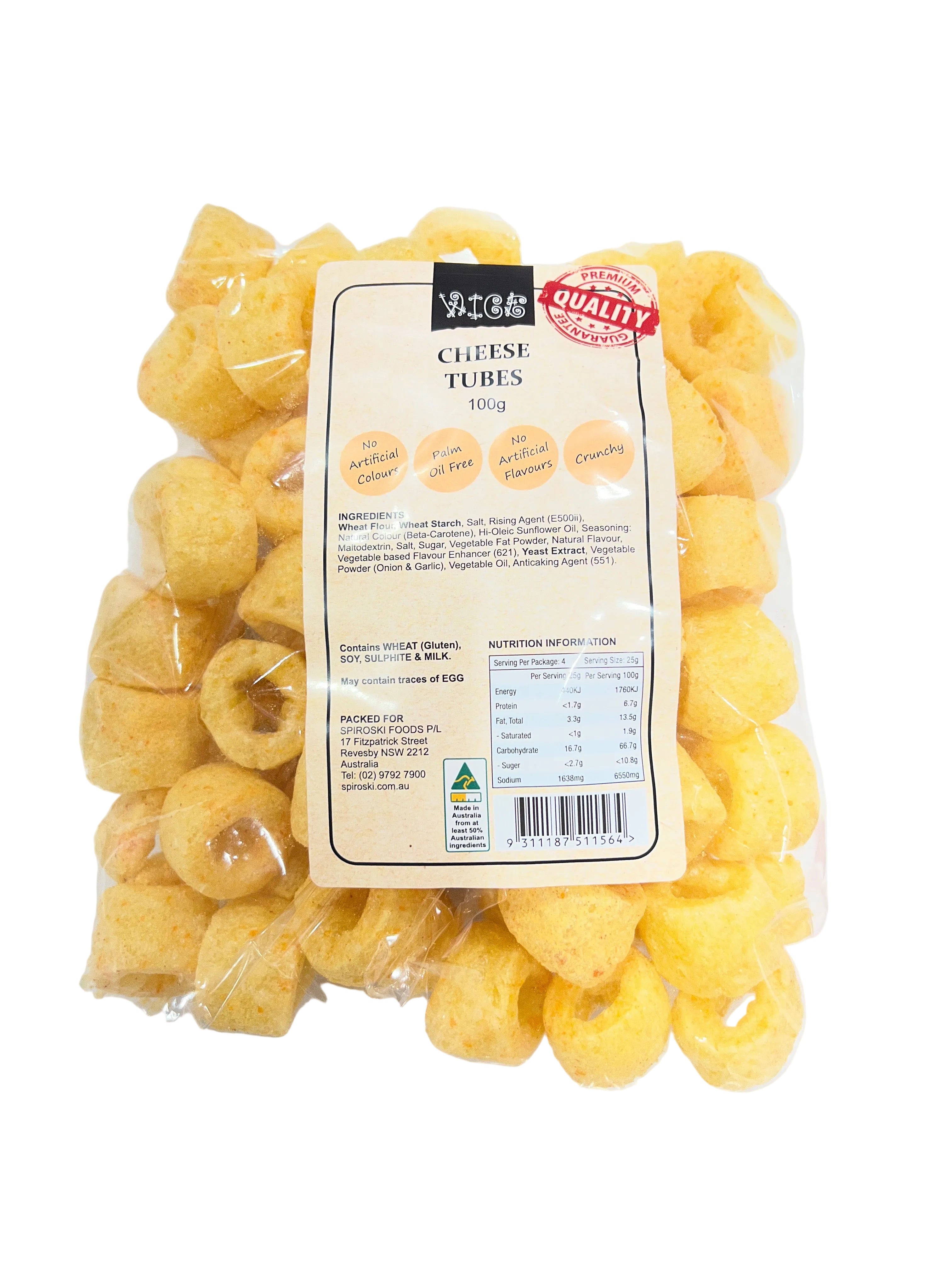 Wice Cheese Tubes 100g