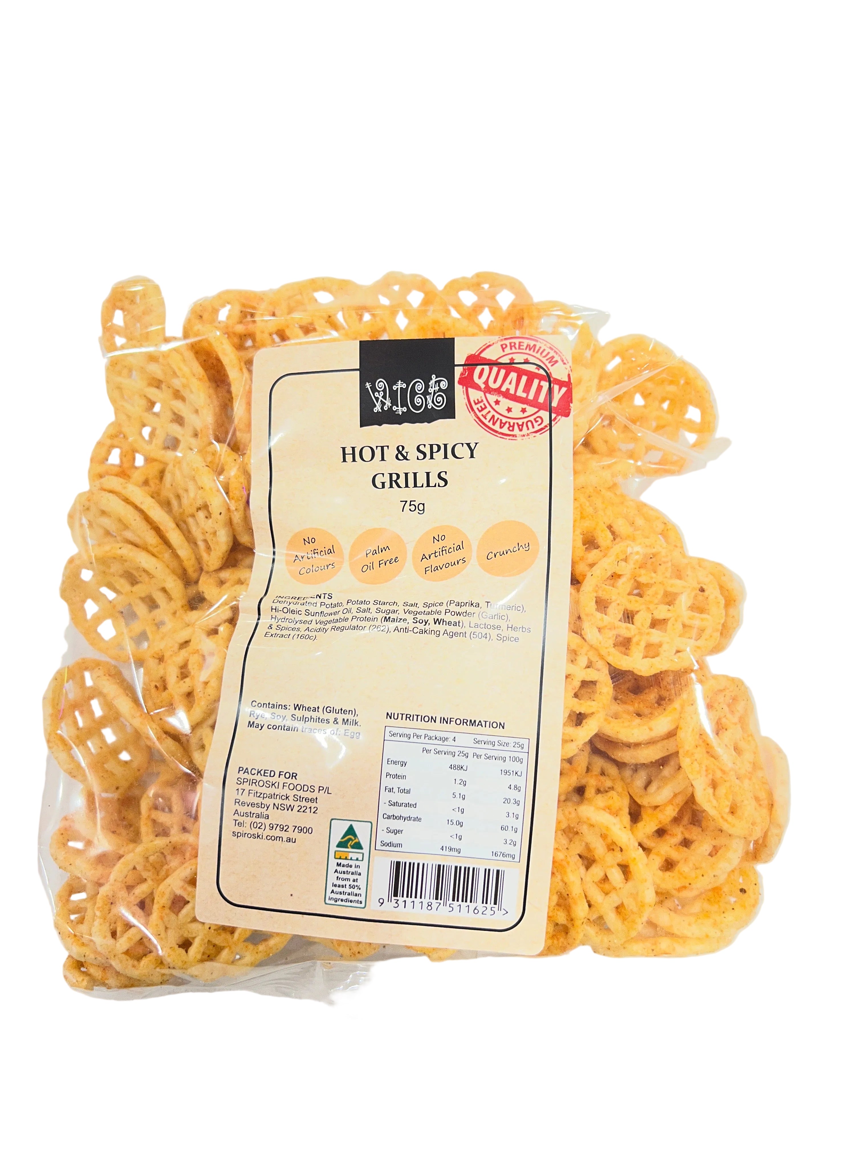 Wice Hot & Spicy Grills 75g