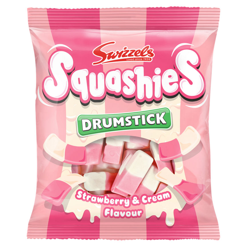 DRUMSTICK Squashies Drumstick Strawberry & cream Flavour 120g