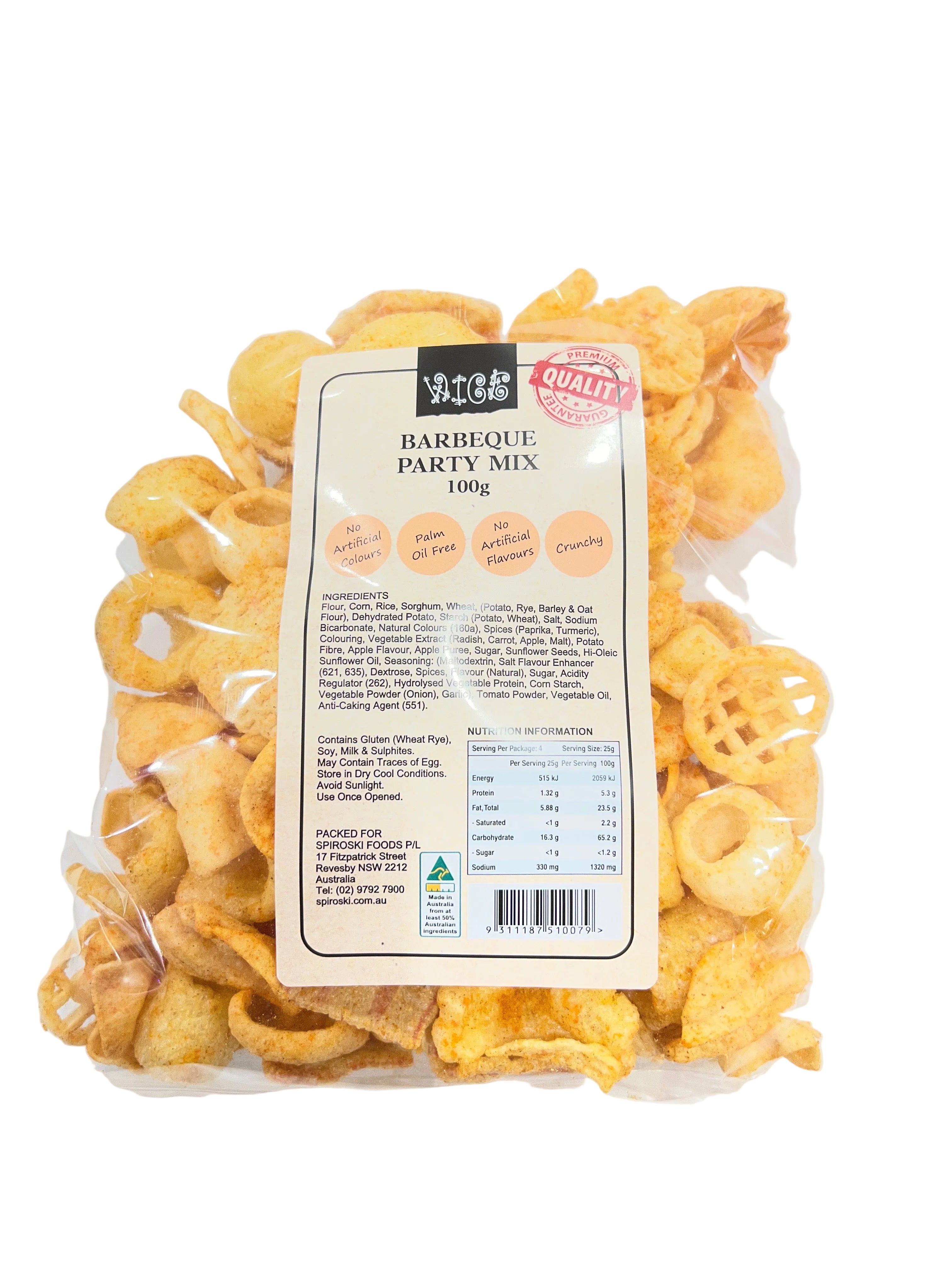 Wice BBQ Party Mix 100g