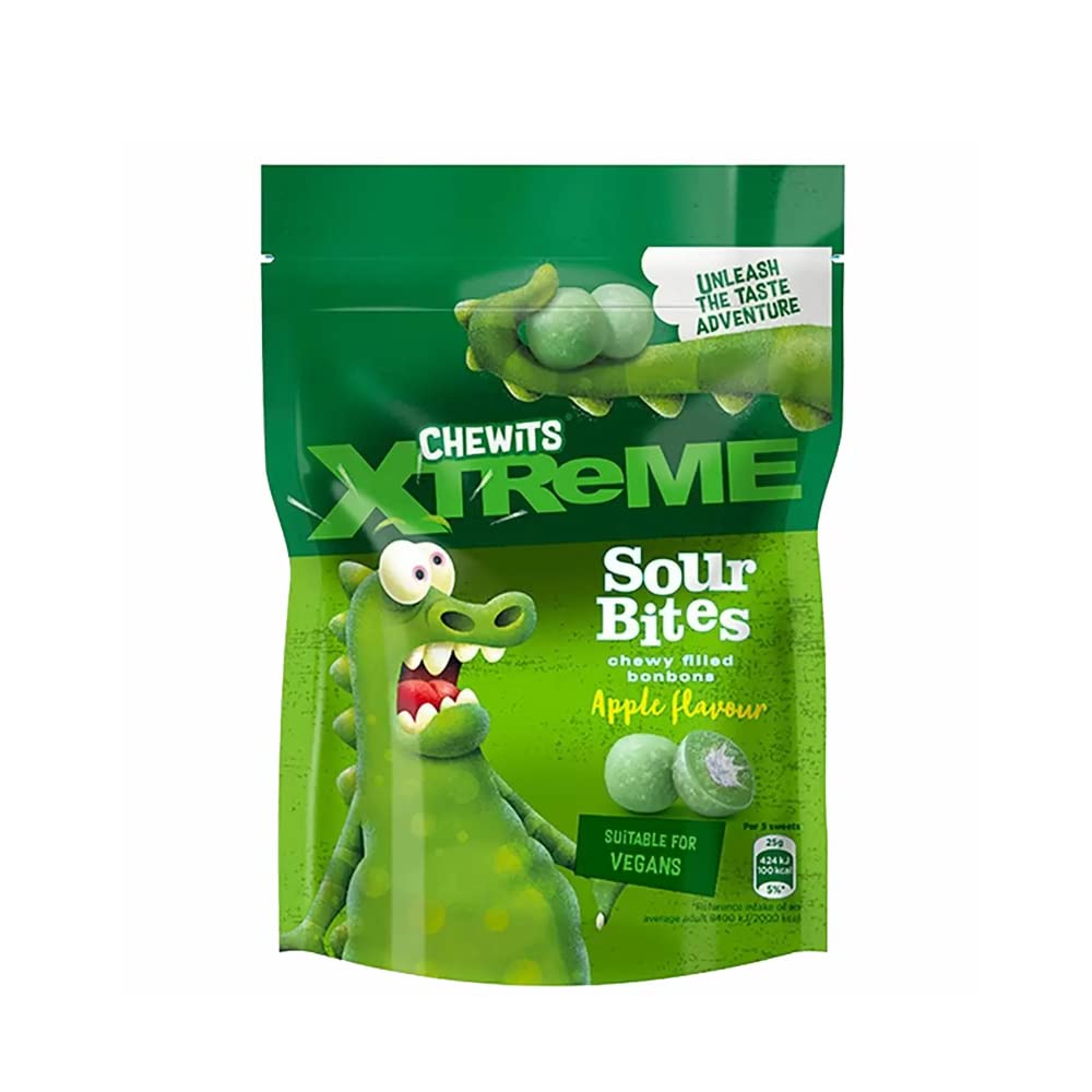 Chewits Xtreme Sour Bites Apple 115g