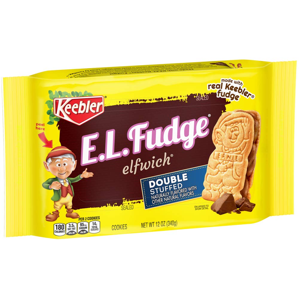 KEEBLER E.L Fudge Elfwich Double Puffed Biscuit 340g