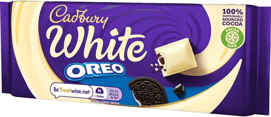 CADBURY Dairy Milk White Oreo 120g
