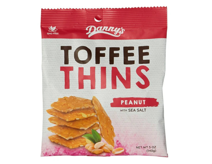 Danny's Toffee Thins Peanut 140g