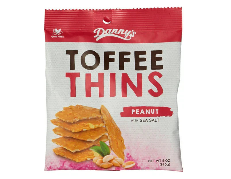 Danny's Toffee Thins Peanut 140g