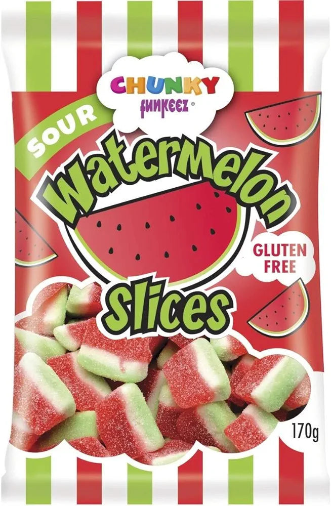 CHUNKY FUNKEEZ Sour Watermelon Slices 170g