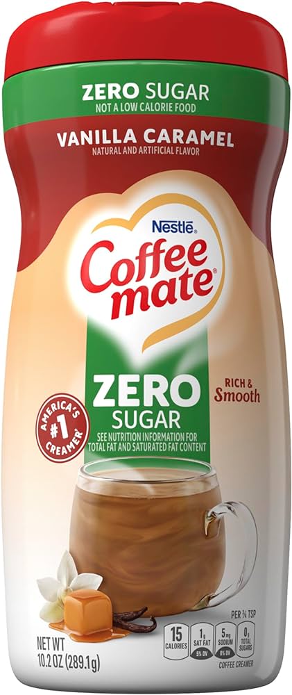 Coffee Mate Zero Sugar Vanilla Caramel Powder 289.1g