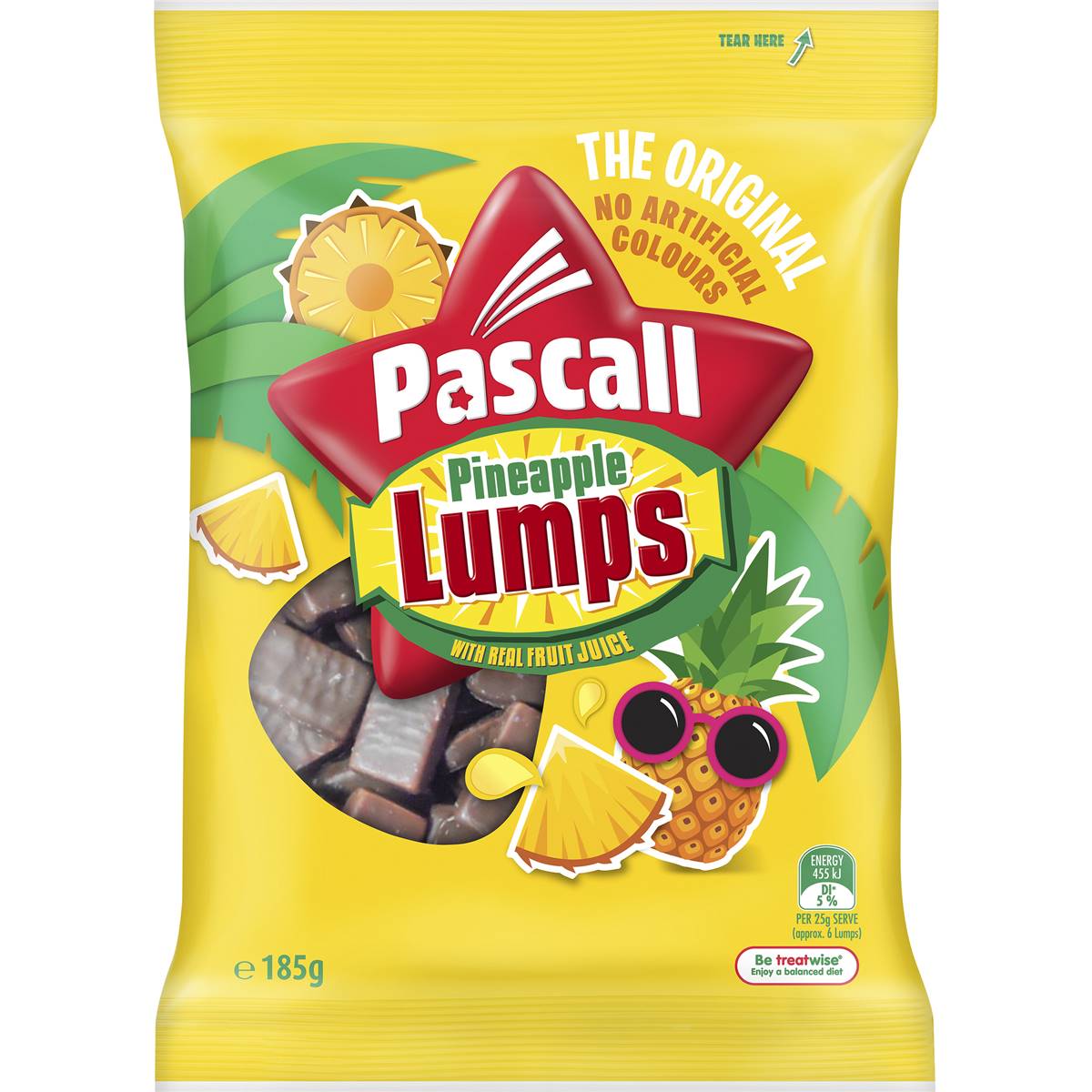 PASCALL Pineapple Lumps 185g