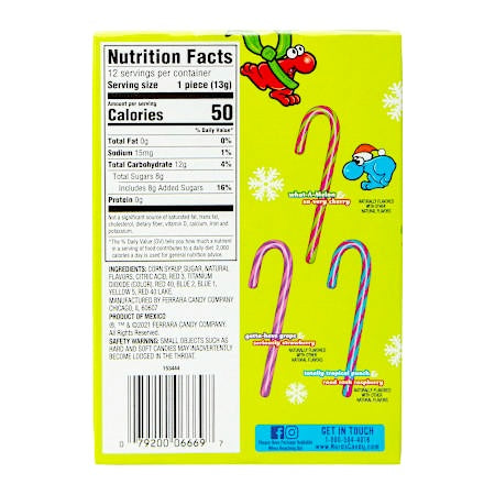 Nerds Candy Canes 12pcs