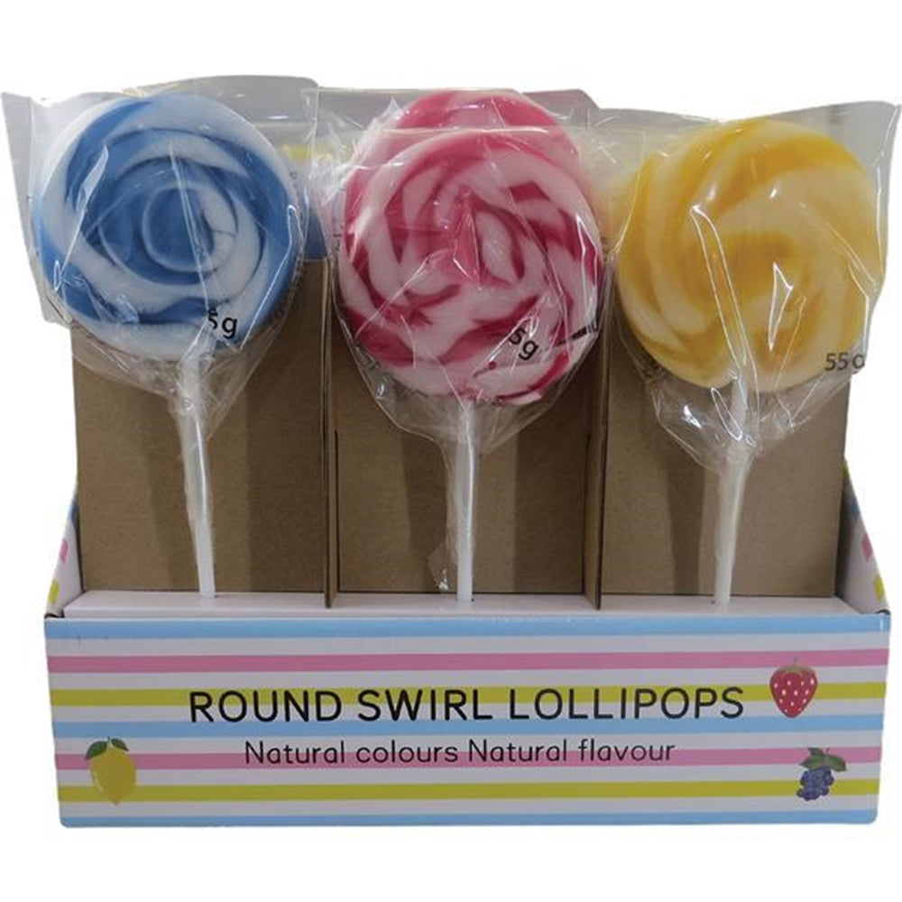 Round Swirl Lollipops 55g