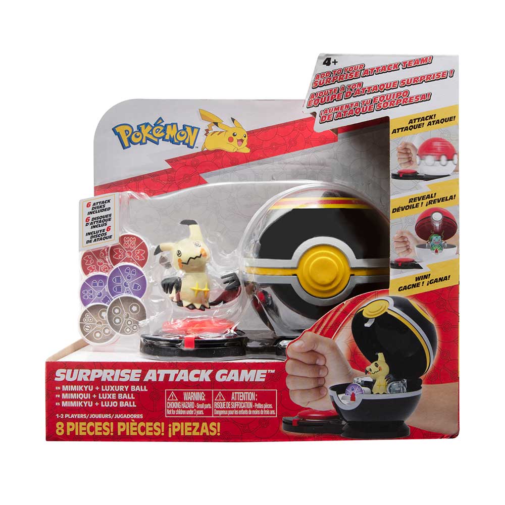 Pokemon surprise attack game Mimikyu+luxury ball