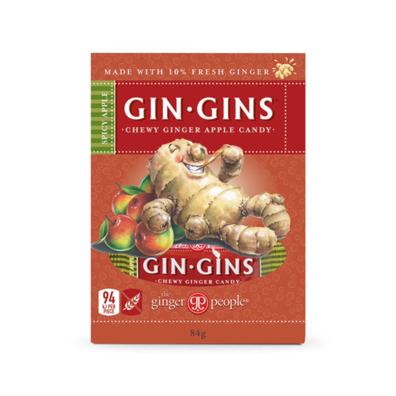 Gin Gins Spicy Apple Ginger Chews 84g