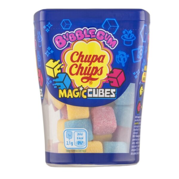 EU Chupa Chups Bubblegum Magic Cubes 85g