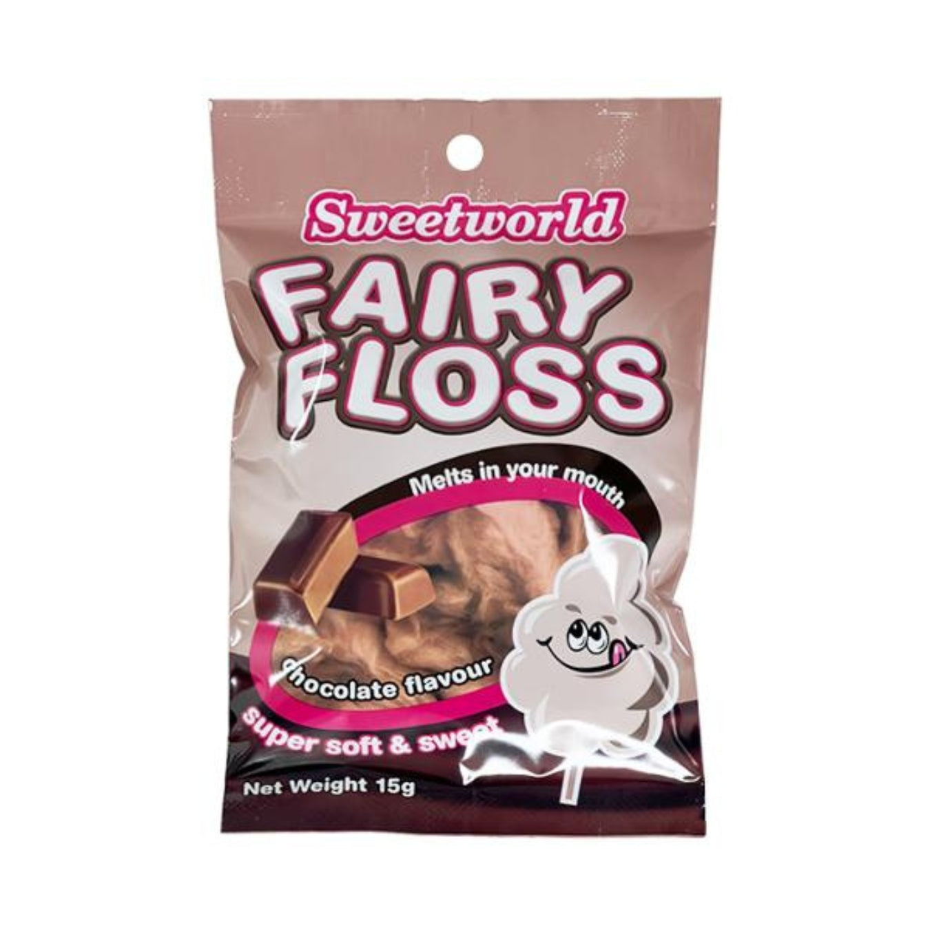 Sweetworld Fairy Floss chocolate Flavour 15g