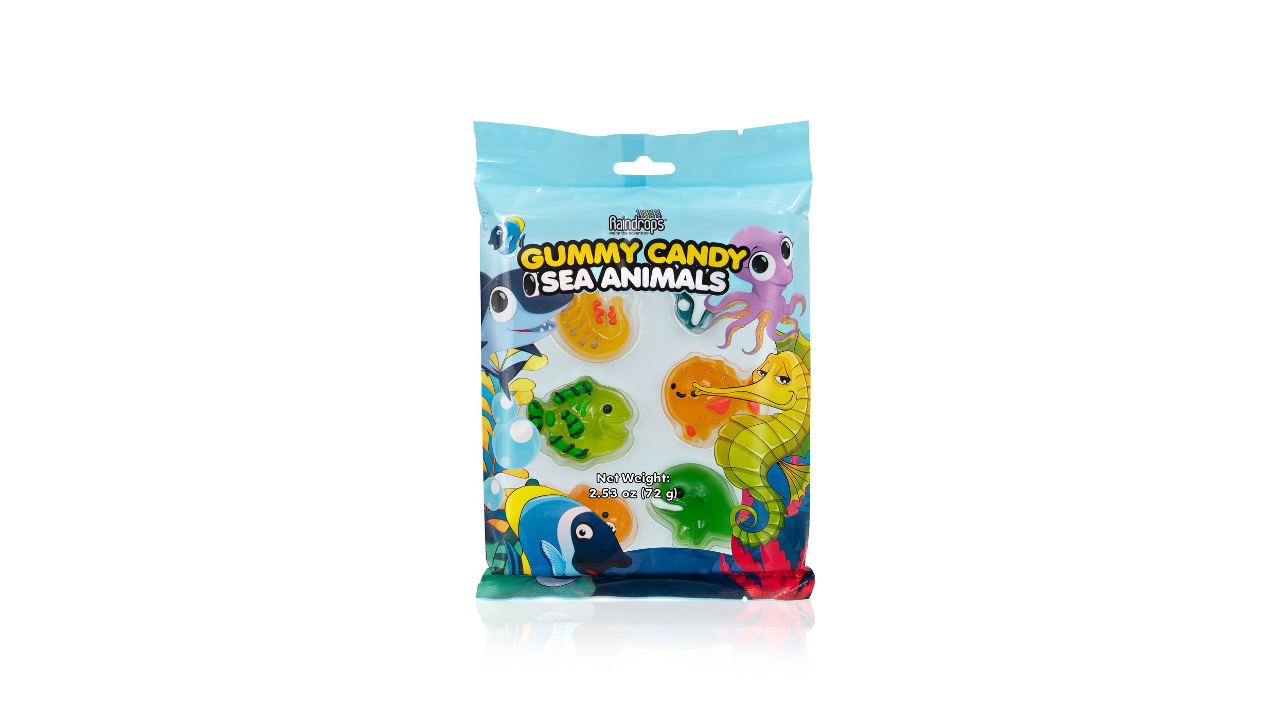 RAINDROPS Gummy Candy World Sea Animals 72g