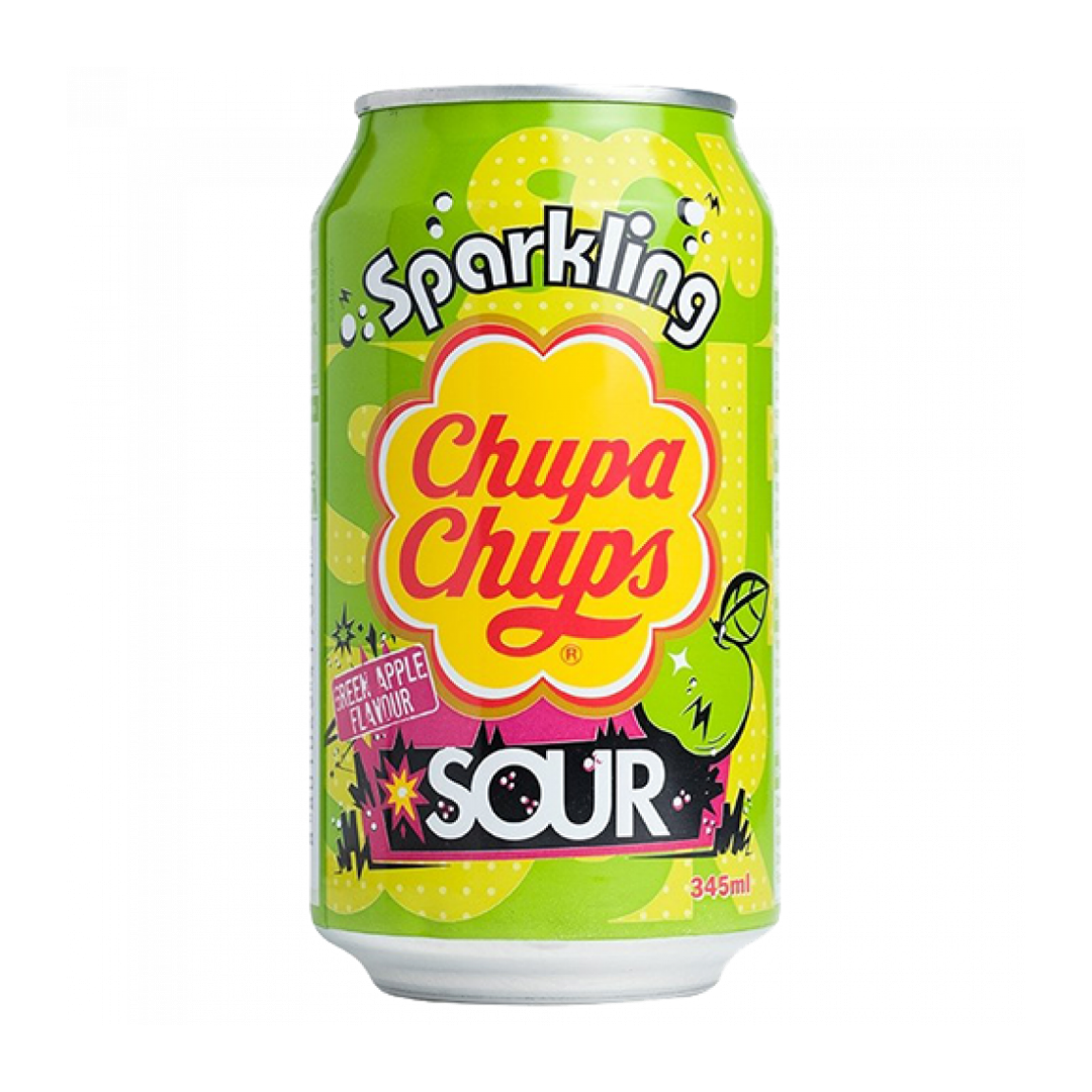 CHUPA CHUPS Sparkling SOUR GREEN APPLE 345ml