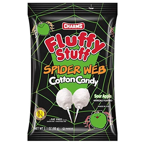 CHARMS FLUFFY STUFF SPIDER WEB COTTON CANDY 60g