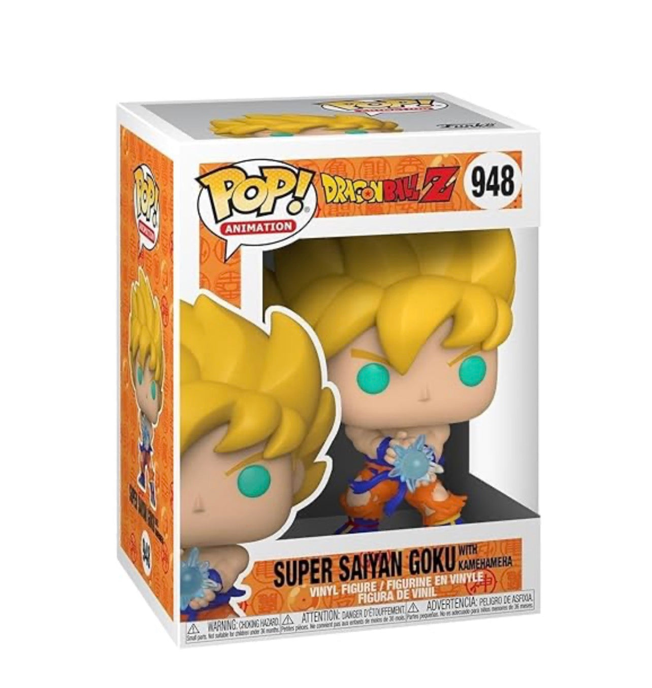 Dragon Ball Z Super Saiyan Goku With Kamehameha Glow Pop! Vinyl