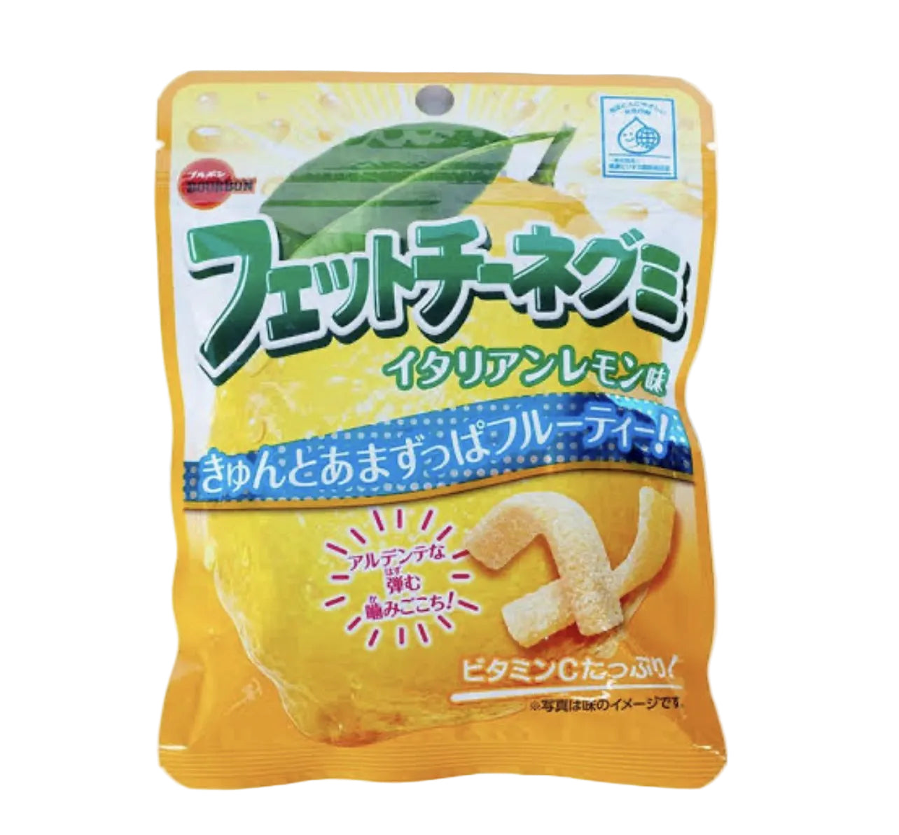 Bourbon Fettuccine Italian Lemon Gummy Candy 50g