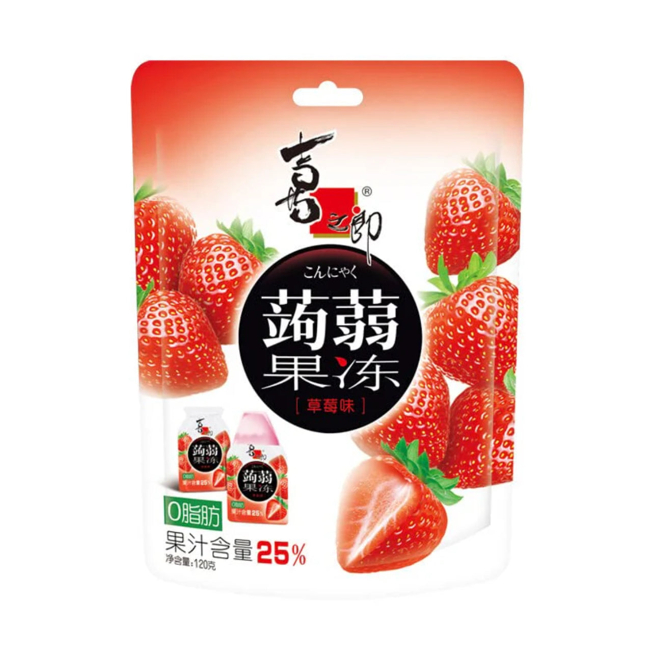 Strawberry Flavoured Jelly Pouch 120g