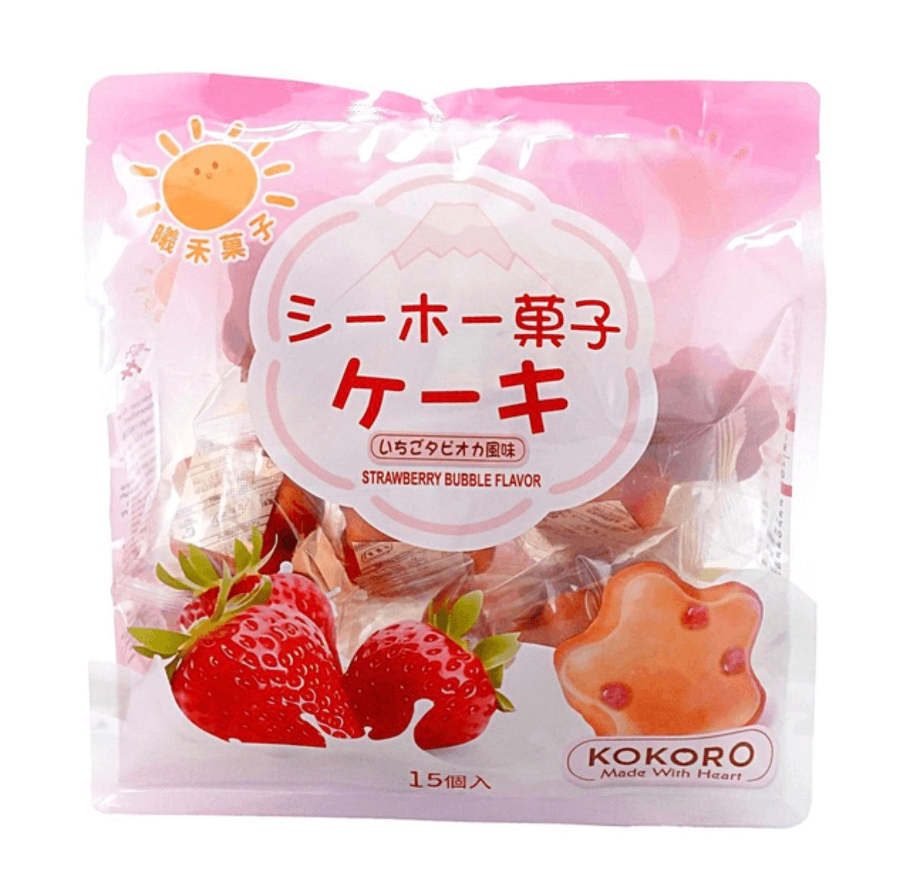 Strawberry Bubble Flavour Cake 200g