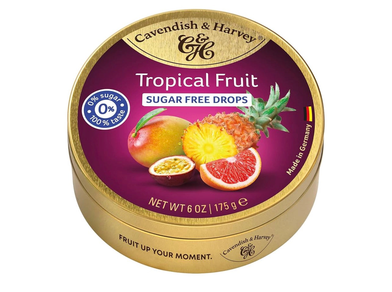 CAVENDISH & HARVEY Tropical Fruit Drops Zero Sugar 200g