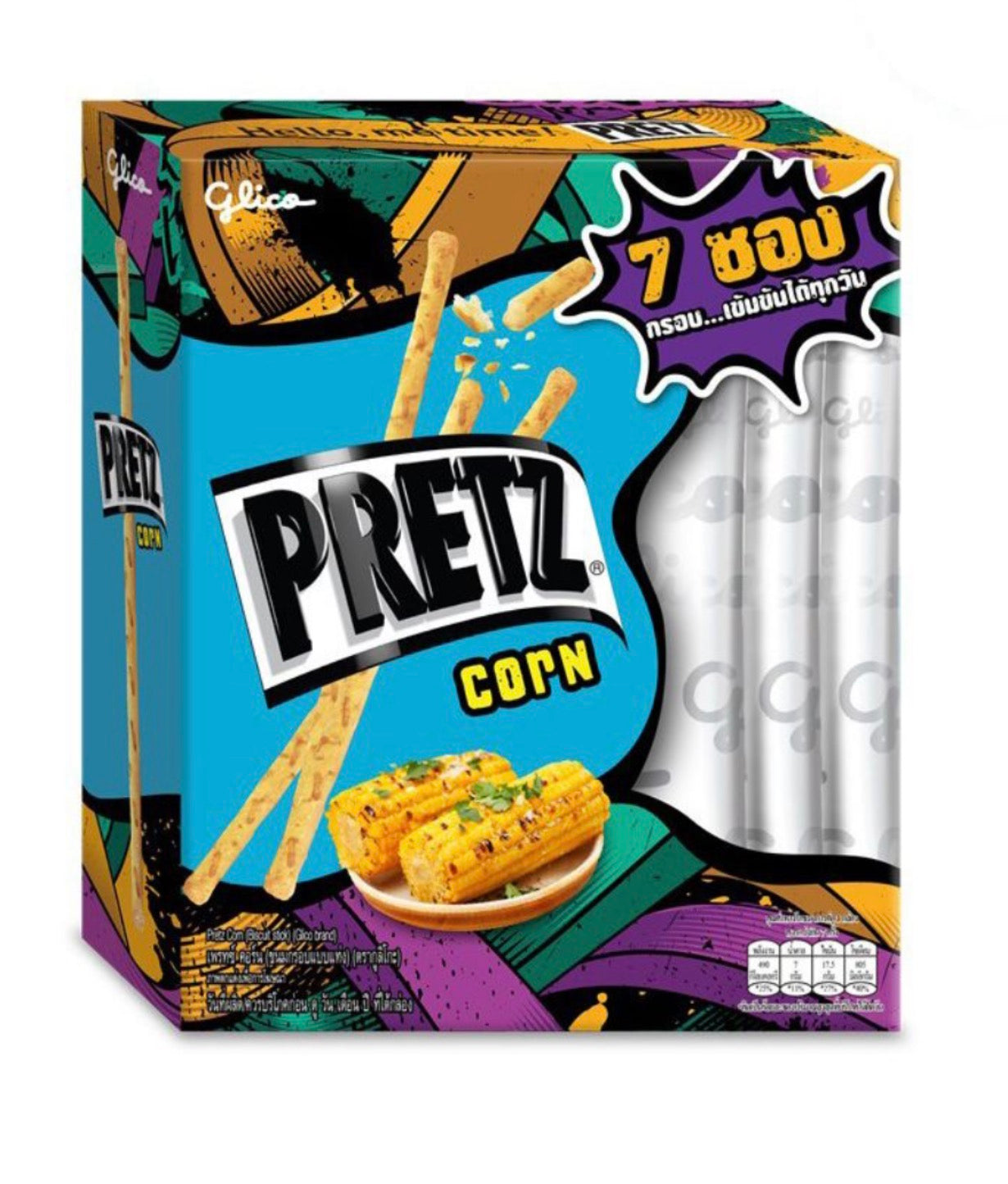Glico Pretz Corn Flavoured Biscuit 140g