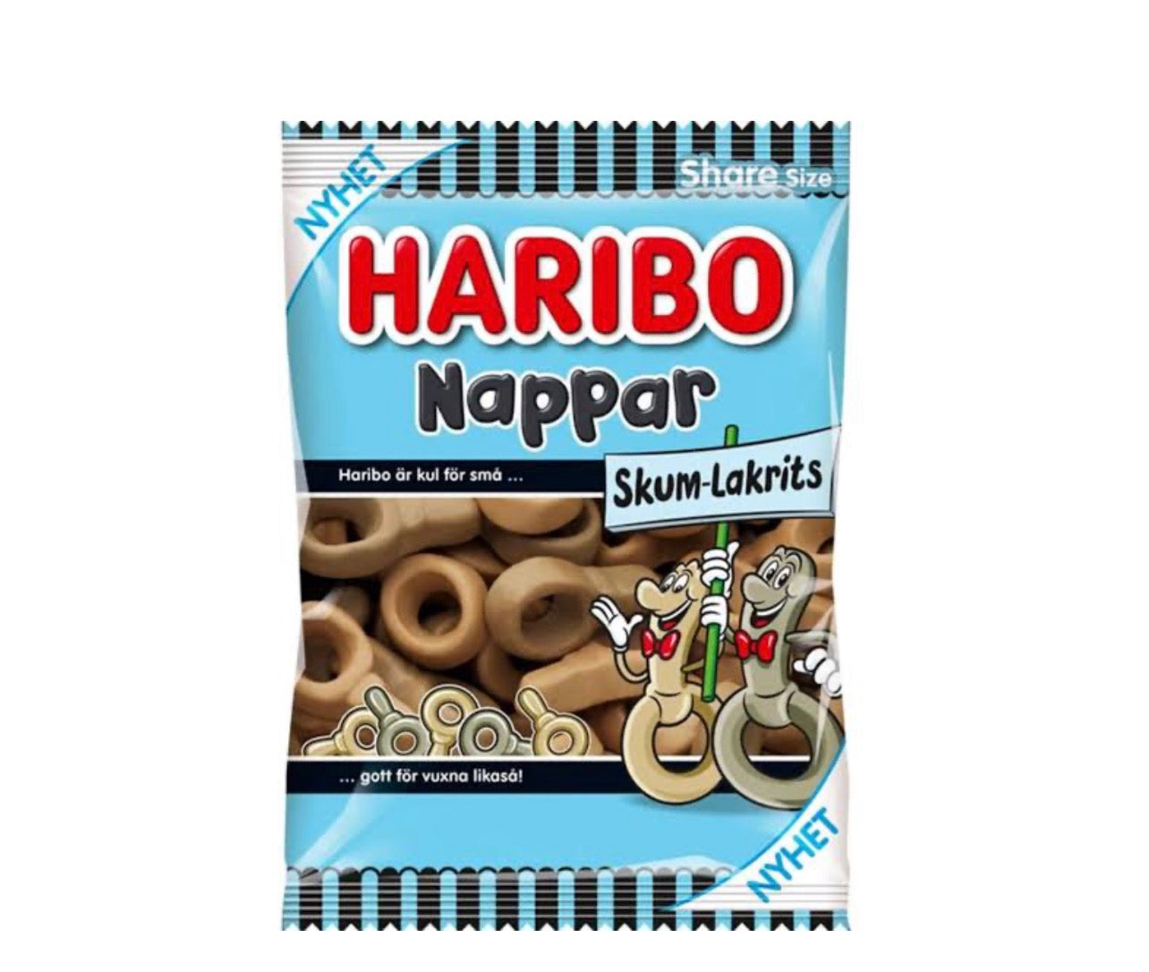Haribo Nappar Skum Lakrits 120g