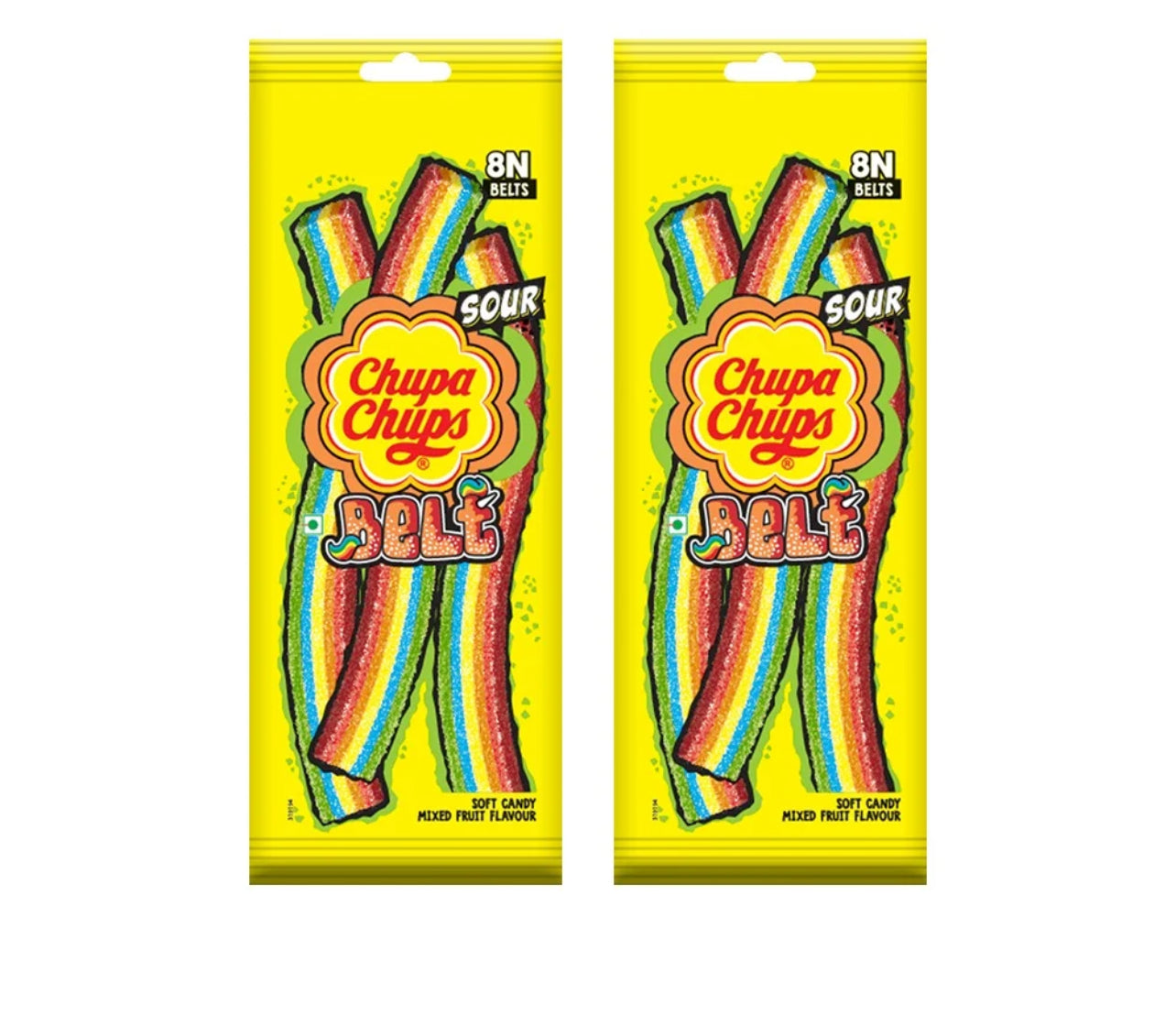 Chupa Chups Sweet & Sour Candy Strips 57.6g