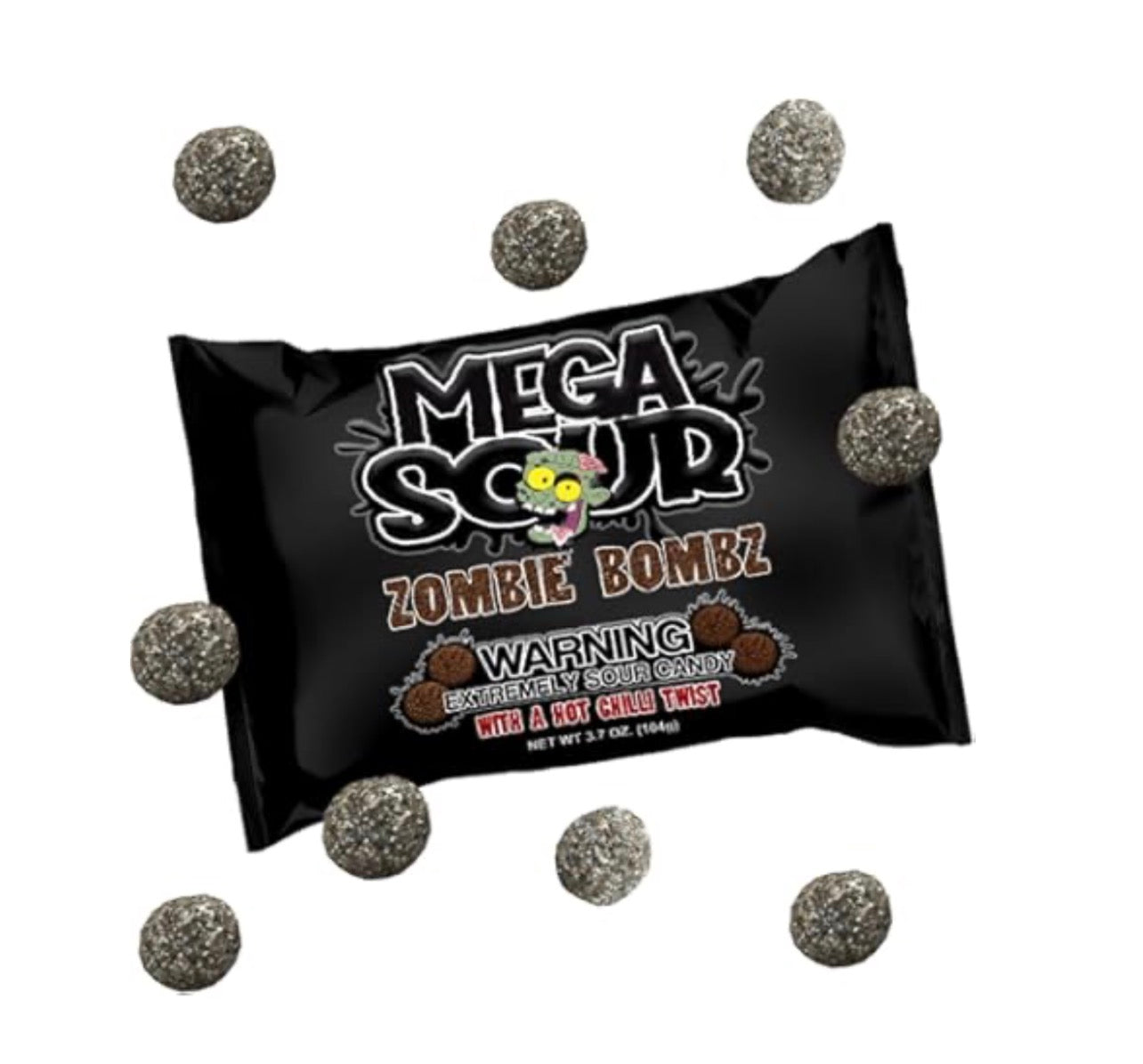 Barnetts Mega Sour Zombie Bombz 104g