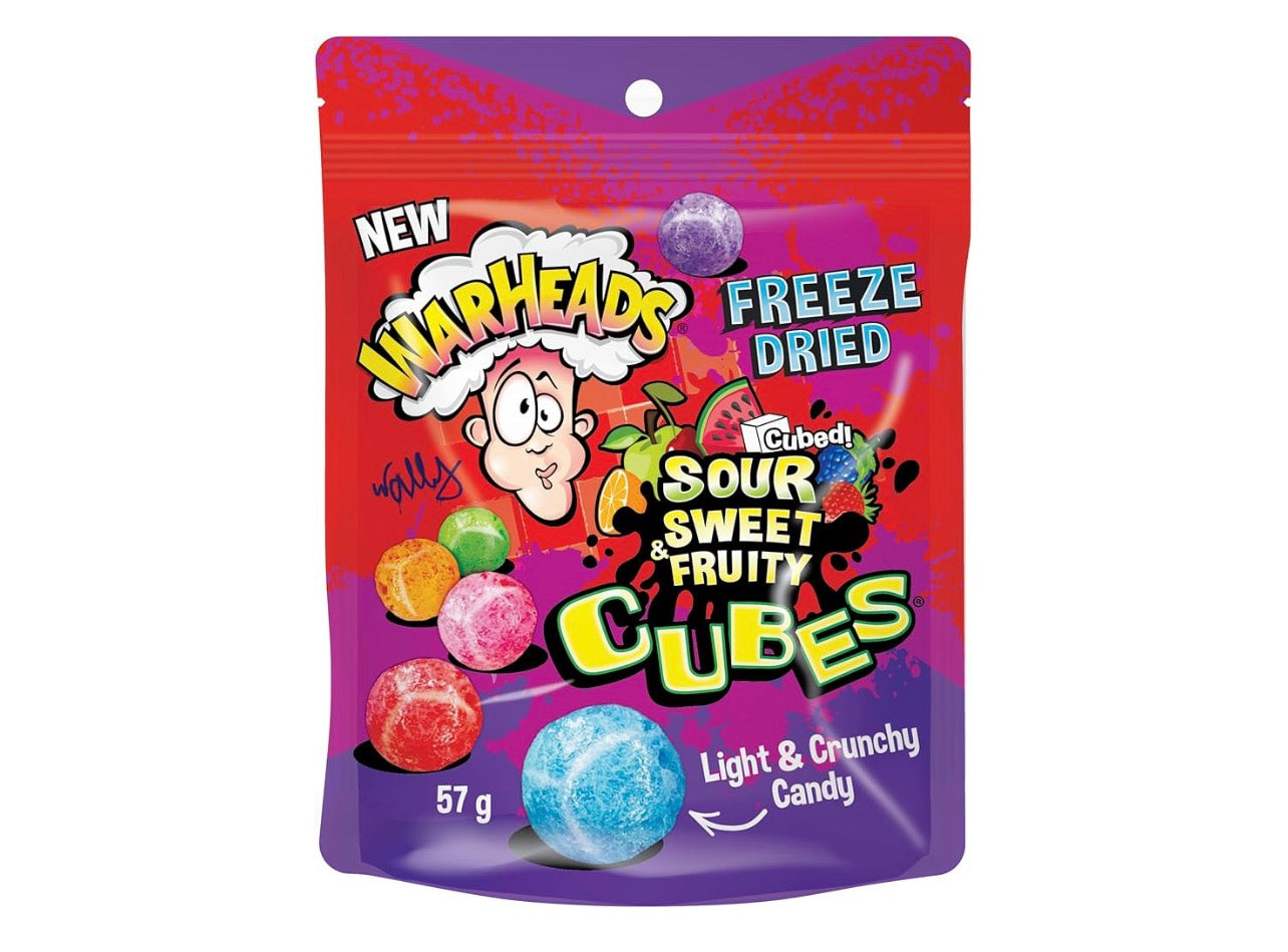 Warheads Freeze Dried Sour Cubes 57g