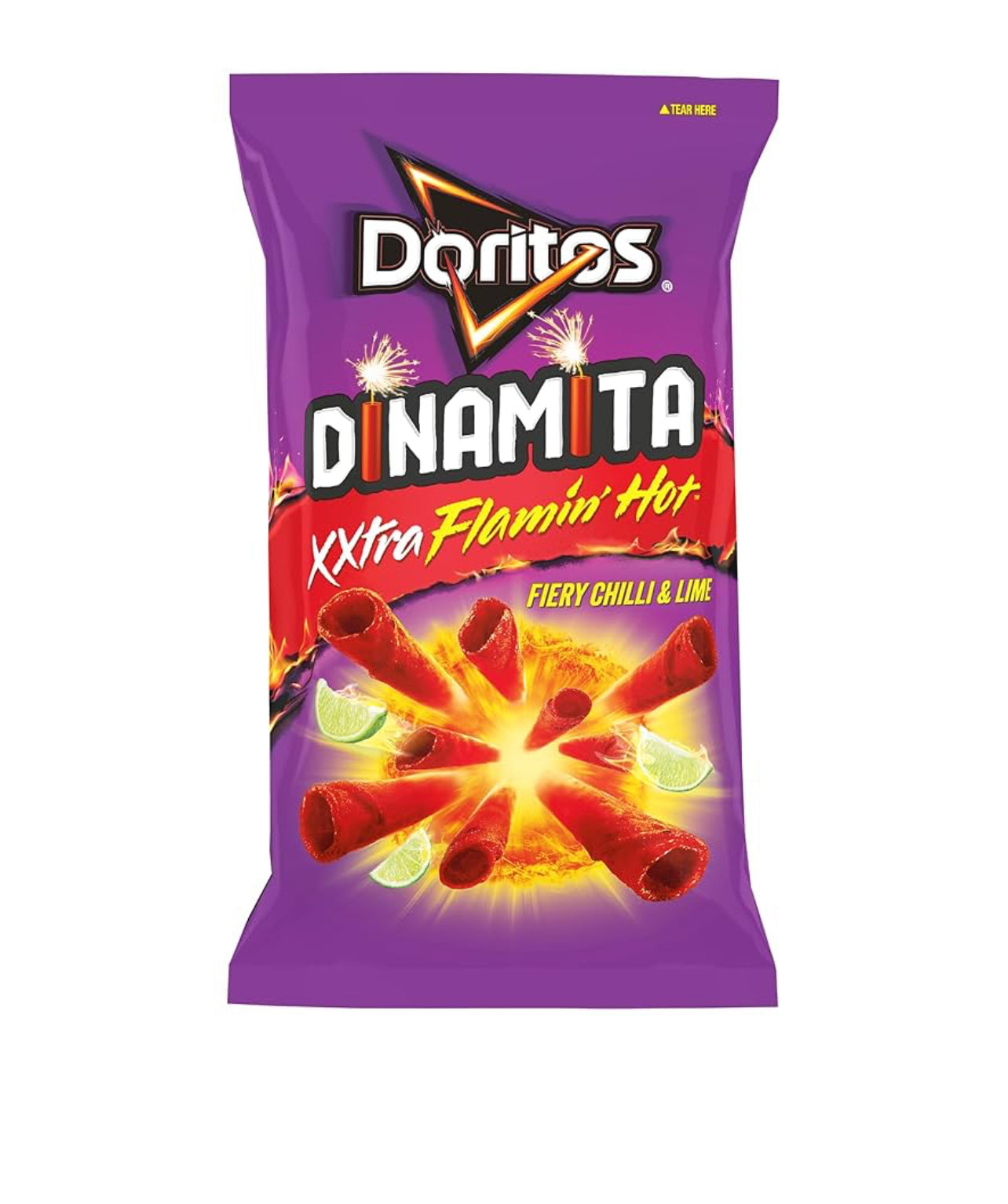 Doritos Xxtra Flamin’ Hot Dinamita Fiery Chilli & Lime 110g