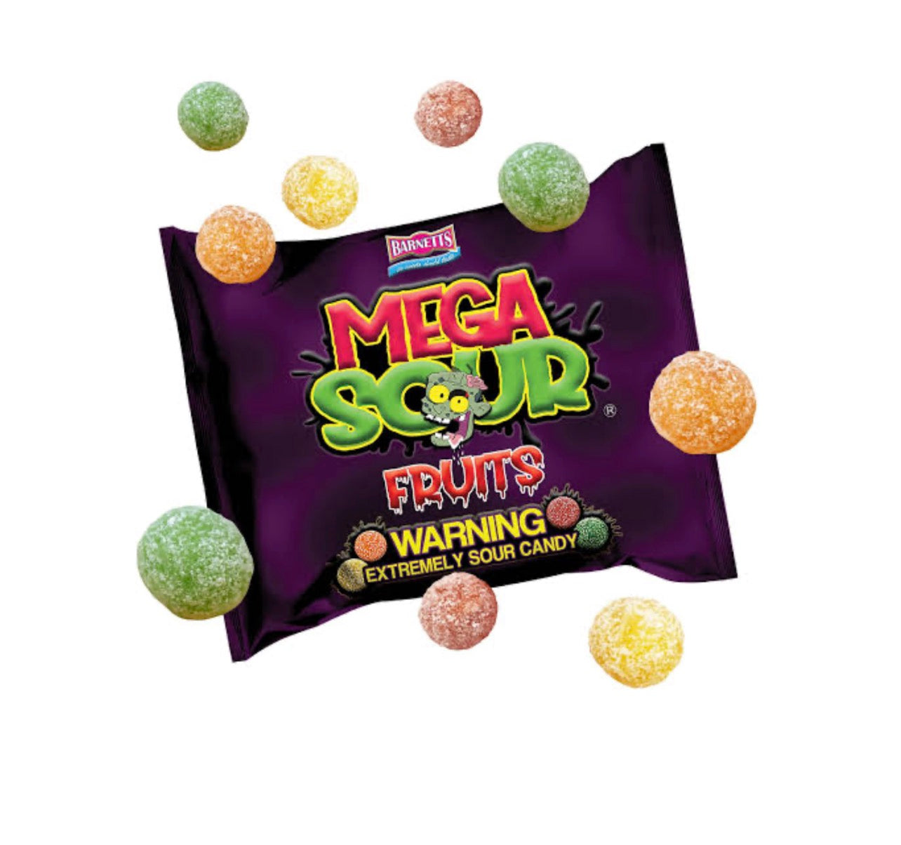 Barnetts Mega Sour Fruits 104g