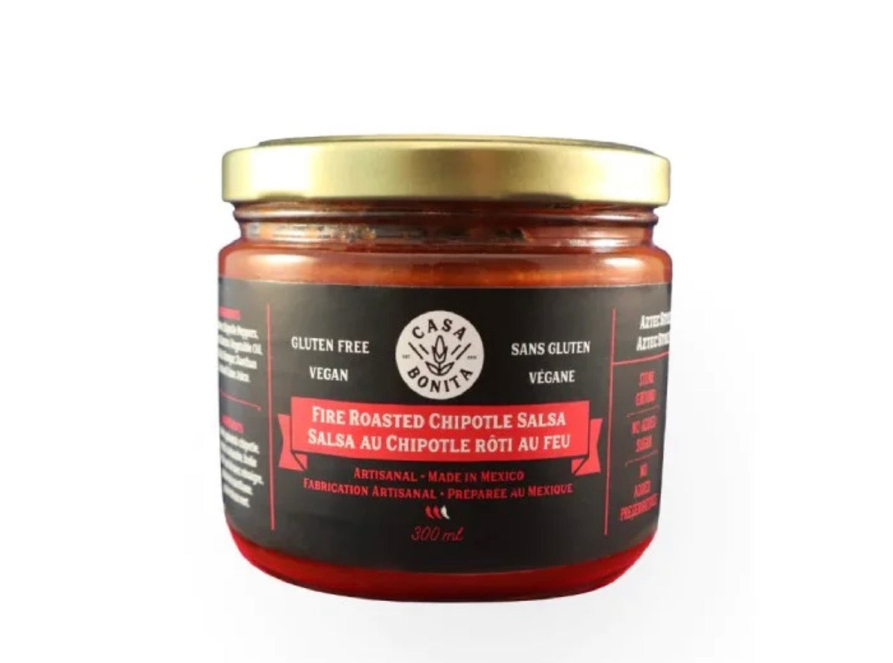 Casa Bonita Fire Roasted Chipotle Salsa 300ml