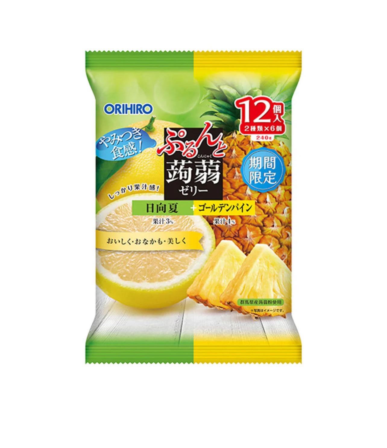 Orihiro Purunto Konjac Jelly Hyuga Natsu Golden Pineapple 240g